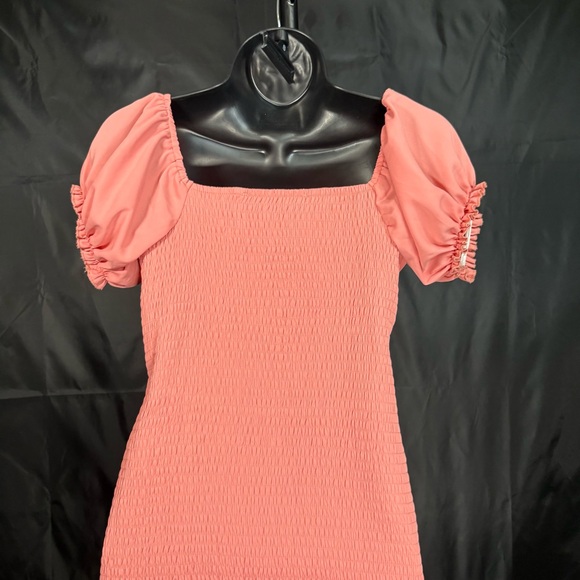 HYFVE Coral Puff Sleeve Midi Dress - Picture 7 of 9